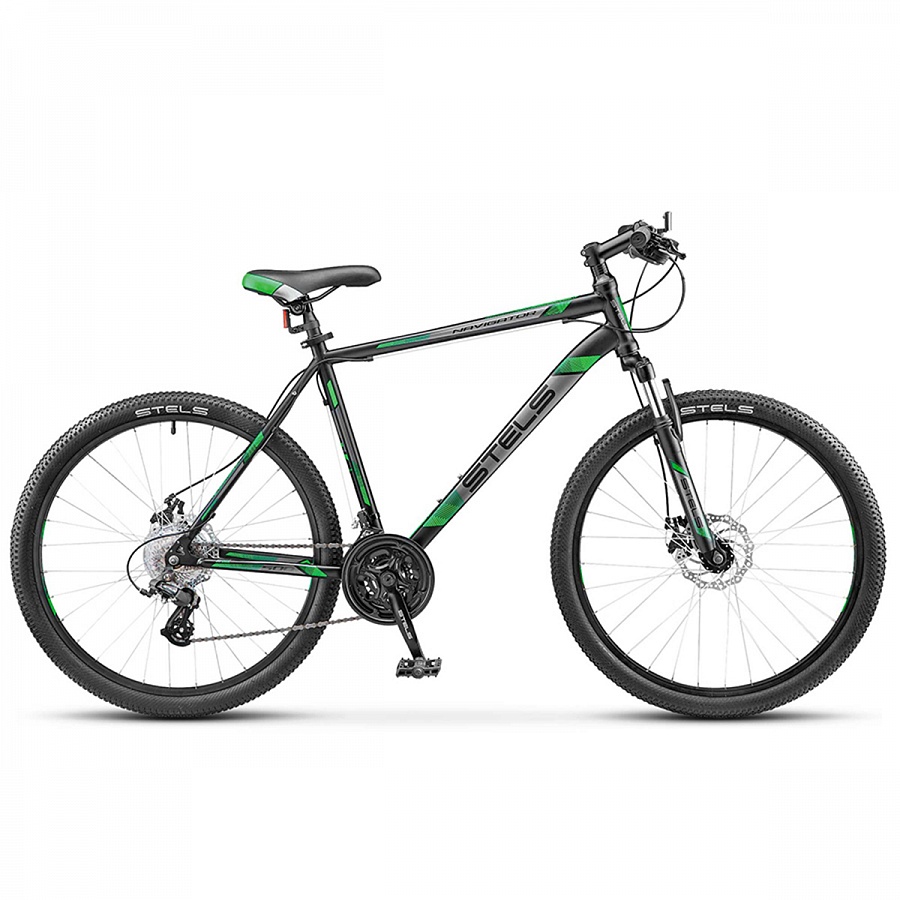 Велосипед Stels Navigator 500 MD V040 Черный/зеленый 26Ø (LU093440)