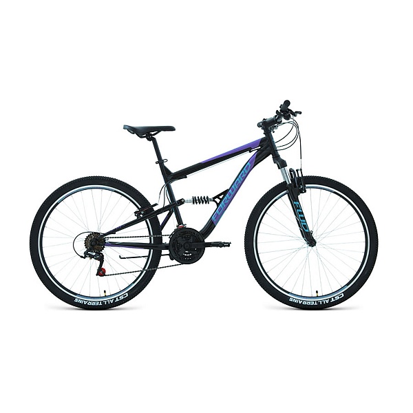 Велосипед 27,5" Forward Raptor 27,5 1.0 Черный/Фиолетовый 19-20 г