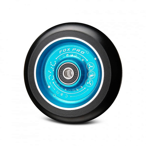 Колесо Fox Pro Flat Solid 100 мм с рисунком Синий/черный