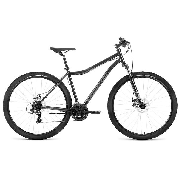 Велосипед 29" Forward Sporting 29 2.2 D Черный/Темно-серый 2022 г