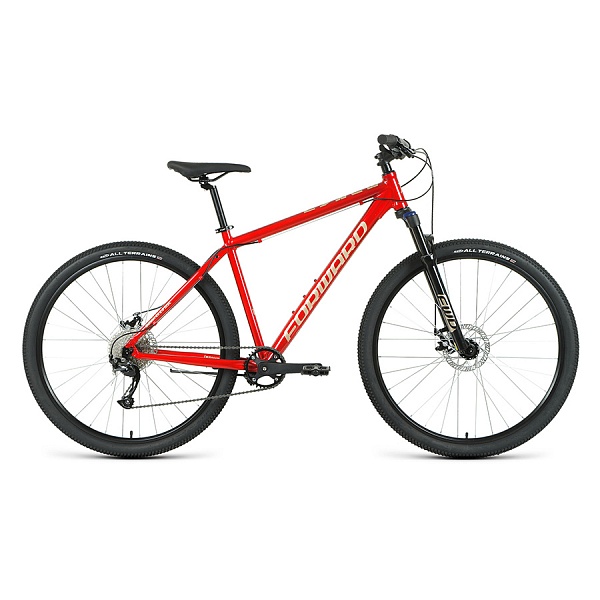 Велосипед 29" Forward Buran 29 2.0 disc AL Красный/Бежевый 20-21 г